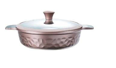 tempered glass lid low casserole