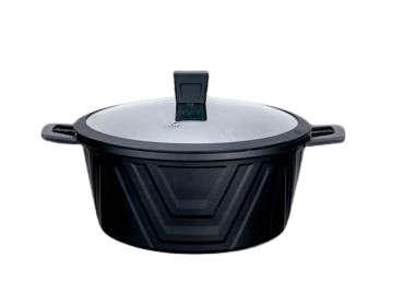 Trident casserole with heavy-duty aluminum body